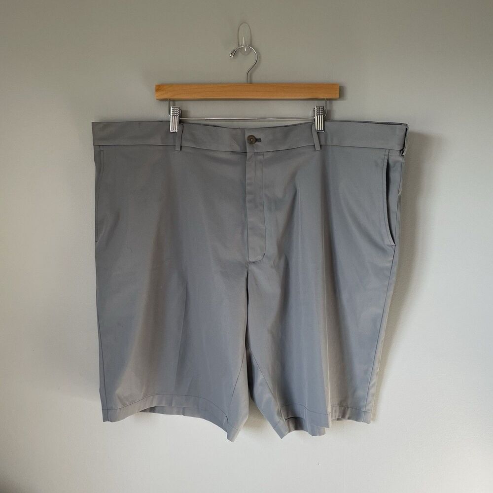 Walter Hagen 11 Performance Lightweight Chino Shorts Gray Men's Size 48